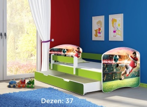 Krevet za decu Green sa fiokom 140x70 acma 2 37