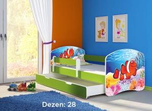 Krevet za decu Green sa fiokom 160x80 acma 2 28