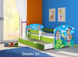 Krevet za decu Green sa fiokom 160x80 acma 2 32
