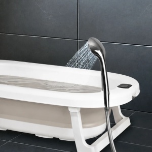 Sklopiva kadica za bebe sa postoljem, odvodom i LCD termometrom – ECOTOYS - Img 3