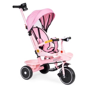 2u1 tricikl sa rotirajućim sedištem i sklopivom tendom Pink, ECOTOYS - Img 3