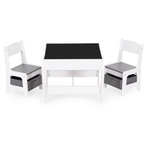Dečiji set sto i 2 stolice sa tablom za pisanje White ECOTOYS - Img 6