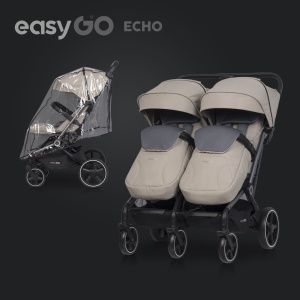 Eurocart easy go echo savana beige kolica za blizance - Img 7