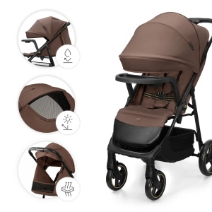 KINDERKRAFT KOLICA ZA BEBE SA TACNOM TRIG 3 BROWN - Img 2