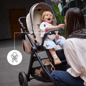 KINDERKRAFT KOLICA ZA BEBE SET 3U1 VESTO 2 BLACK - Img 9
