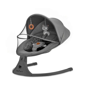 KINDERKRAFT STOLICA ZA LJULJANJE LUMI 2 DARK GRAY - Img 3