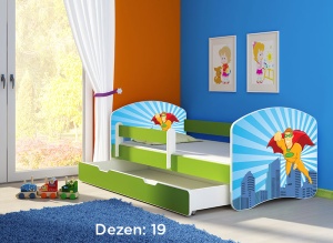 Krevet za decu Green sa fiokom 180x80 acma 2 19