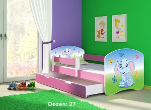 Krevet za decu Pink sa fiokom 140x70 acma 2 27