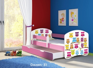 Krevet za decu Pink sa fiokom 160x80 acma 2 31