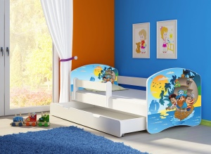 KREVET ZA DECU WHITE SA FIOKOM 140X70 ACMA 2 21