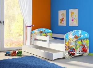 KREVET ZA DECU WHITE SA FIOKOM 140X70 ACMA 2 36