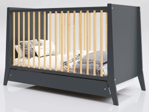 LETTINO COSMO KREVETAC 120X60 ANTRACIT PINE + FIOKA - Img 3