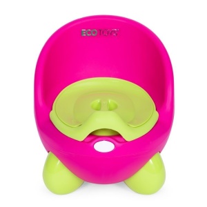 Noša za decu sa uklonivim umetkom i neklizajućim nogicama, roze - zelena, ECOTOYS