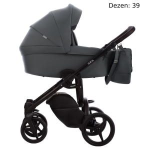 Bebetto Luca 2018 kolica za bebe set 2u1 crni ram 39