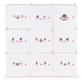 DEČIJI ORMAR SA 9 POLICA EMOJI - Img 3