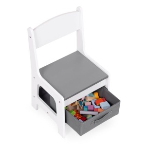 Dečiji set sto i 2 stolice sa tablom za pisanje White ECOTOYS - Img 7