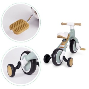 Ecotoys balans bicikl sa pedalama i pomoćnim točkovima 3u1 green - Img 6