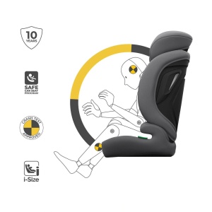 KINDERKRAFT AUTOSEDIŠTE COMFORT UP 2 PLUS I-SIZE GREY - Img 9
