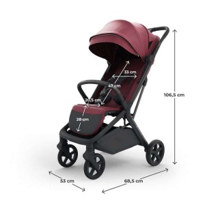 Kinderkraft kolica NUBI 3 DARK RUBY - Img 12