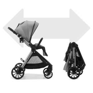 KINDERKRAFT KOLICA ZA BEBE SET 3U1 VESTO 2 GREY - Img 7