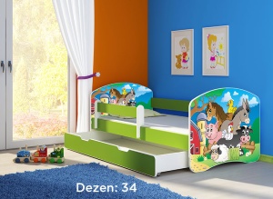Krevet za decu Green sa fiokom 140x70 acma 2 34