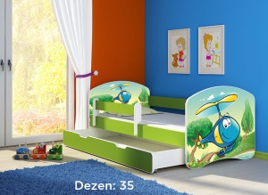 Krevet za decu Green sa fiokom 180x80 acma 2 35