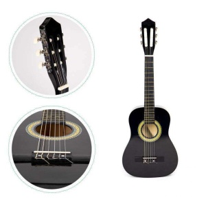 VELIKA DRVENA GITARA ZA DECU CRNA - Img 4