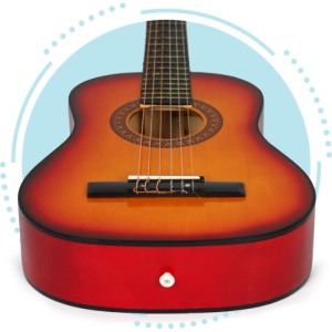 VELIKA DRVENA GITARA ZA DECU NATURAL - Img 3
