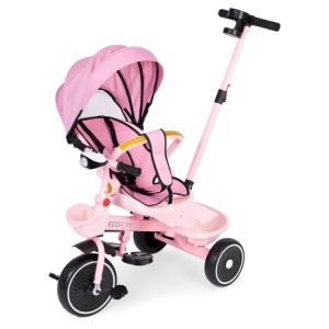 2u1 tricikl sa rotirajućim sedištem i sklopivom tendom Pink, ECOTOYS - Img 7