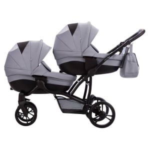 BEBETTO 42 PRO KOLICA ZA BLIZANCE SET 2U1 CRNI RAM - Img 3