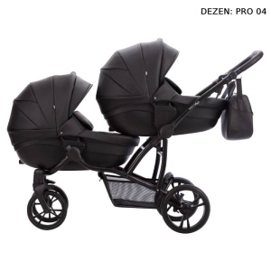 BEBETTO 42 PRO KOLICA ZA BLIZANCE SET 3U1 CRNI RAM