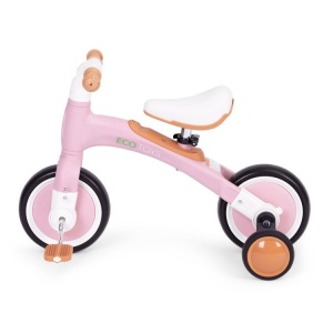 Ecotoys balans bicikl sa pedalama i pomoćnim točkovima 3u1 pink - Img 5