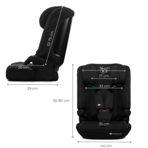 KINDERKRAFT AUTOSEDISTE I-COMFY I-SIZE 76-150CM BLACK - Img 10
