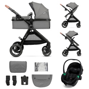KINDERKRAFT ESME PRO KOLICA ZA BEBE 3U1 GRAY - Img 5