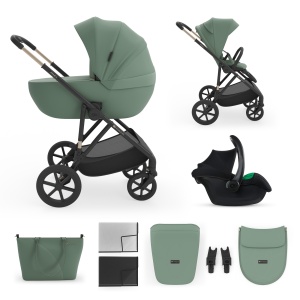 KINDERKRAFT KOLICA 3U1 PRIME 3 DARK GREEN - Img 1