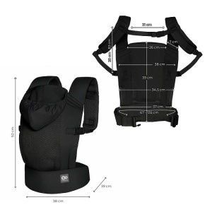 KINDERKRAFT NOSILJKA ZA BEBU CARRYBEE BLACK - Img 8