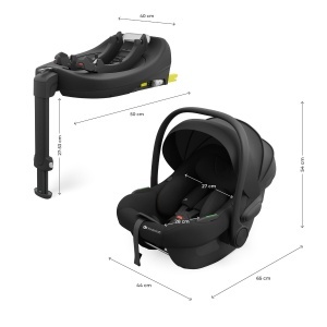 KINDERKRAFT SET AUTO SEDIŠTA I-LITE I-FIX ENDURA SAFE SA ISOFIX BAZOM BLACK - Img 10
