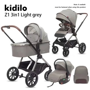 KOLICA ZA BEBE KIDILO Z1 3U1 LIGHT GREY
