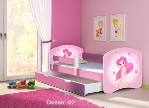 Krevet za decu Pink sa fiokom 160x80 acma 2 07