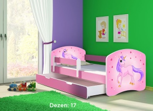 Krevet za decu Pink sa fiokom 160x80 acma 2 17