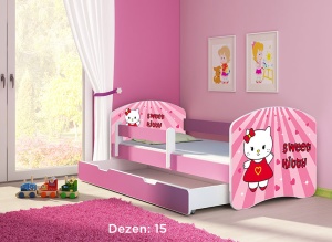 Krevet za decu Pink sa fiokom 180x80 acma 2 15