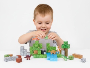 Set magnetnih kocki za decu – 142 dela, kocke i dinosaurisi - Img 4