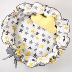 SOFT BABY PODLOGA ZA IGRU GREY-YELLOW - Img 7