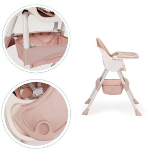 STOLICA ZA HRANJENJE 2U1 ECOTOYS PINK/WHITE - Img 4