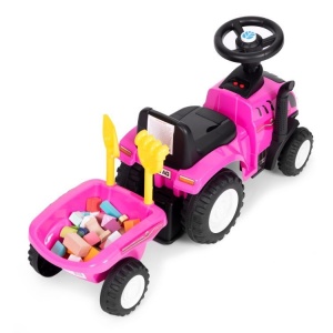 TRAKTOR SA PRIKOLICOM PINK ECOTOYS - Img 5