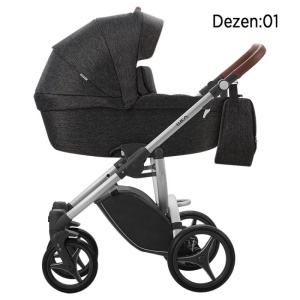 Bebetto Luca 2018 kolica za bebe set 2u1 sivi ram