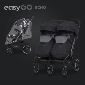 Eurocart easy go echo ebony black kolica za blizance - Img 5