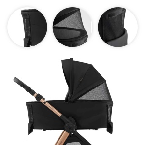 KINDERKRAFT KOLICA ZA BEBE SET 3U1 VESTO 2 BLACK - Img 10