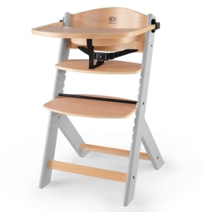 KINDERKRAFT STOLICA ZA HRANJENJE 2U1 ENOCK NATUR+GREY