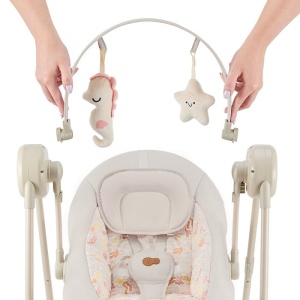 Kinderkraft stolica za ljuljanje SWINGEE beige - Img 6
